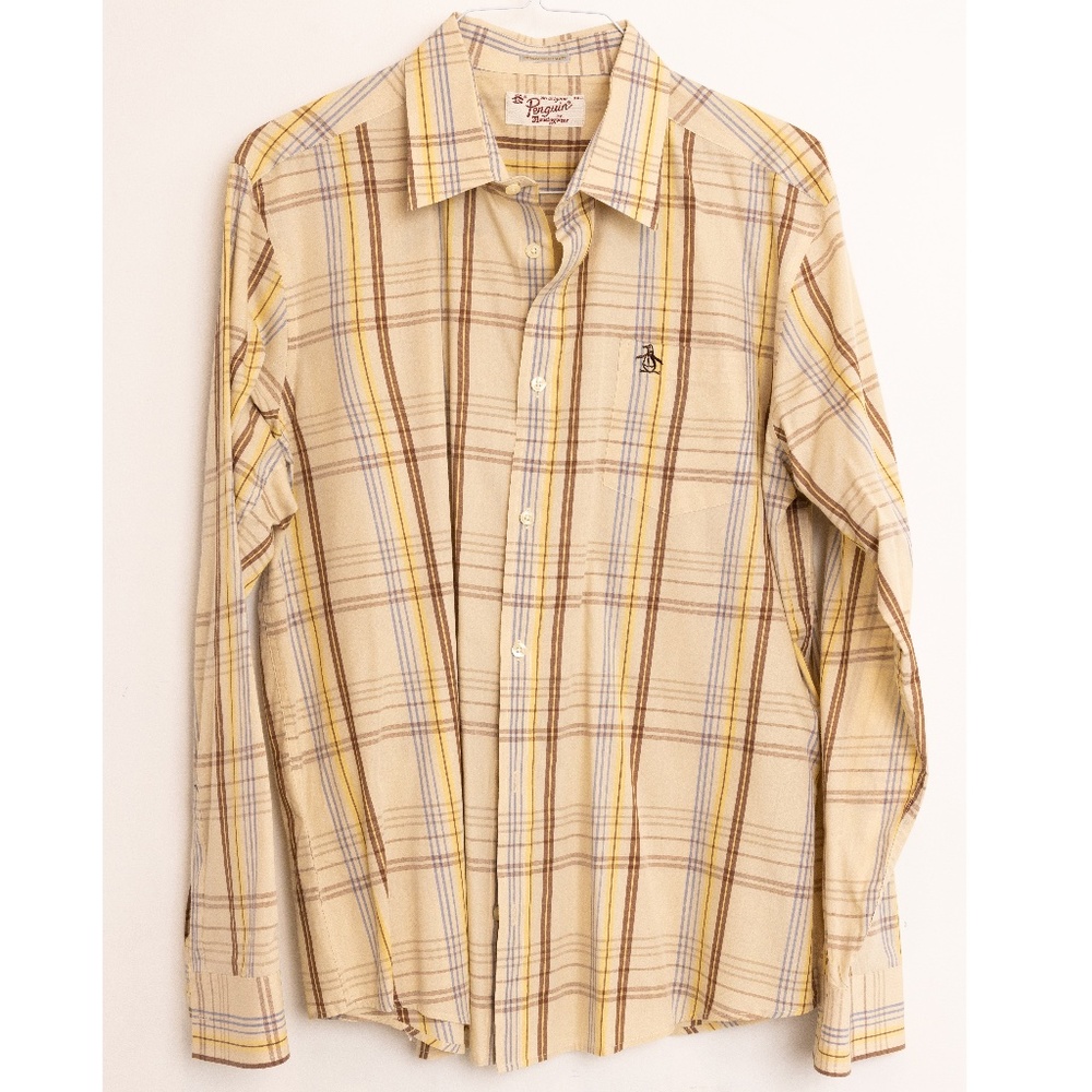 Original Penguin Men's Plaid button down shirt